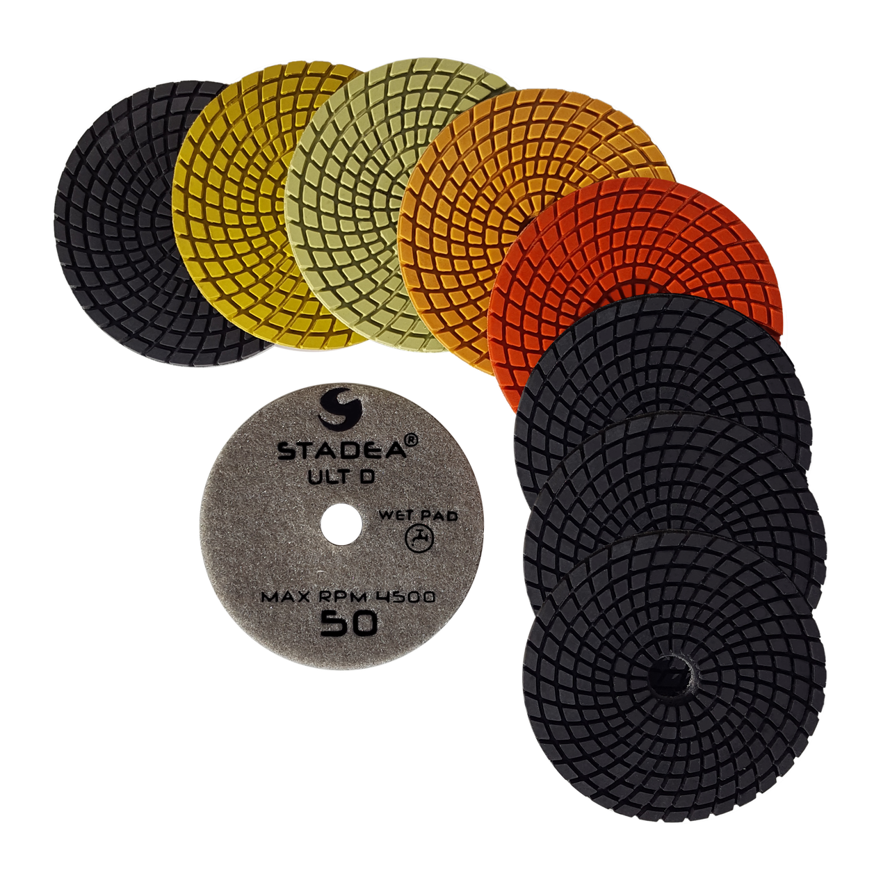 Wet Stone Polisher Granite Polishing Pads Kit, Granite Polishing Wet
