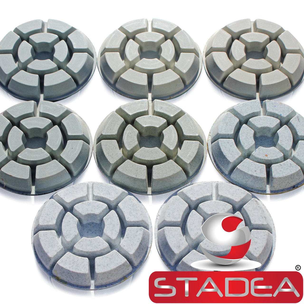 Polishers Shop N Save Diamond Tools 4 STADEA Concrete Diamond Polishing Pads Set for diamond concrete polishing Concrete Sanding Wet Grinders