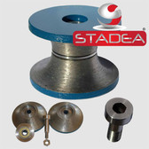 STADEA Stone Diamond Router Bits Full Bullnose 1 1/2 inch Edge Profile bit Grit 150 For Granite Marble Concrete Profiling V40