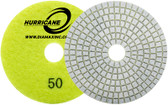 Cyclone Hurricane ES White Quartz Polishing Pads 7 Step Wet Polishing System - 4"