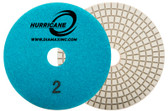 Cyclone Hurricane ES White Quartz Polishing Pads 3 Step Wet Polishing System - 5"