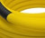 Polyester hose covering for smooth gliding on turf