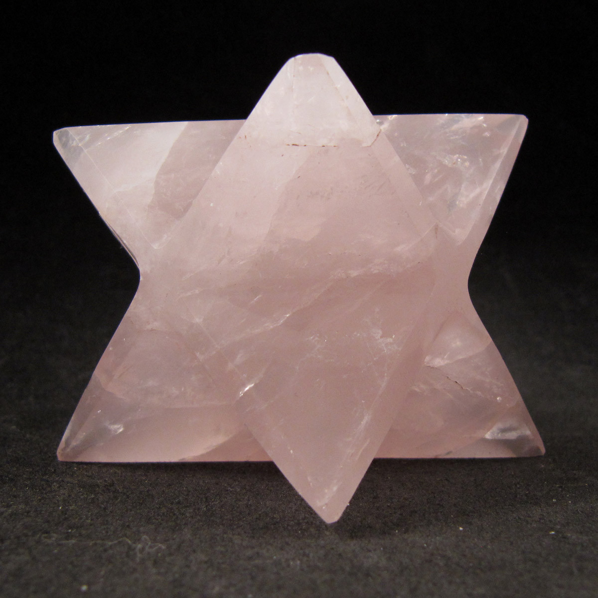 天然ローズクォーツ（Merkaba Crystals）B0604/YS/520 Rose Quartz Merkaba- MRQMERK009 - Enter the Earth, Inc