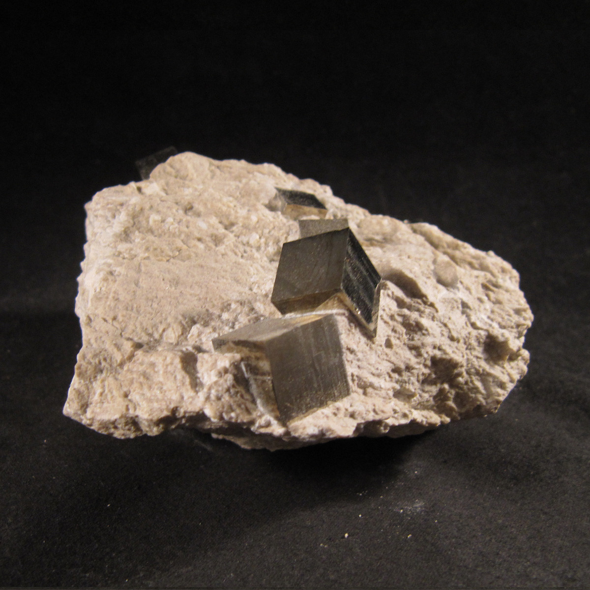 Natural Pyrite Cubes in Matrix - MPYR010 - Enter the Earth, Inc