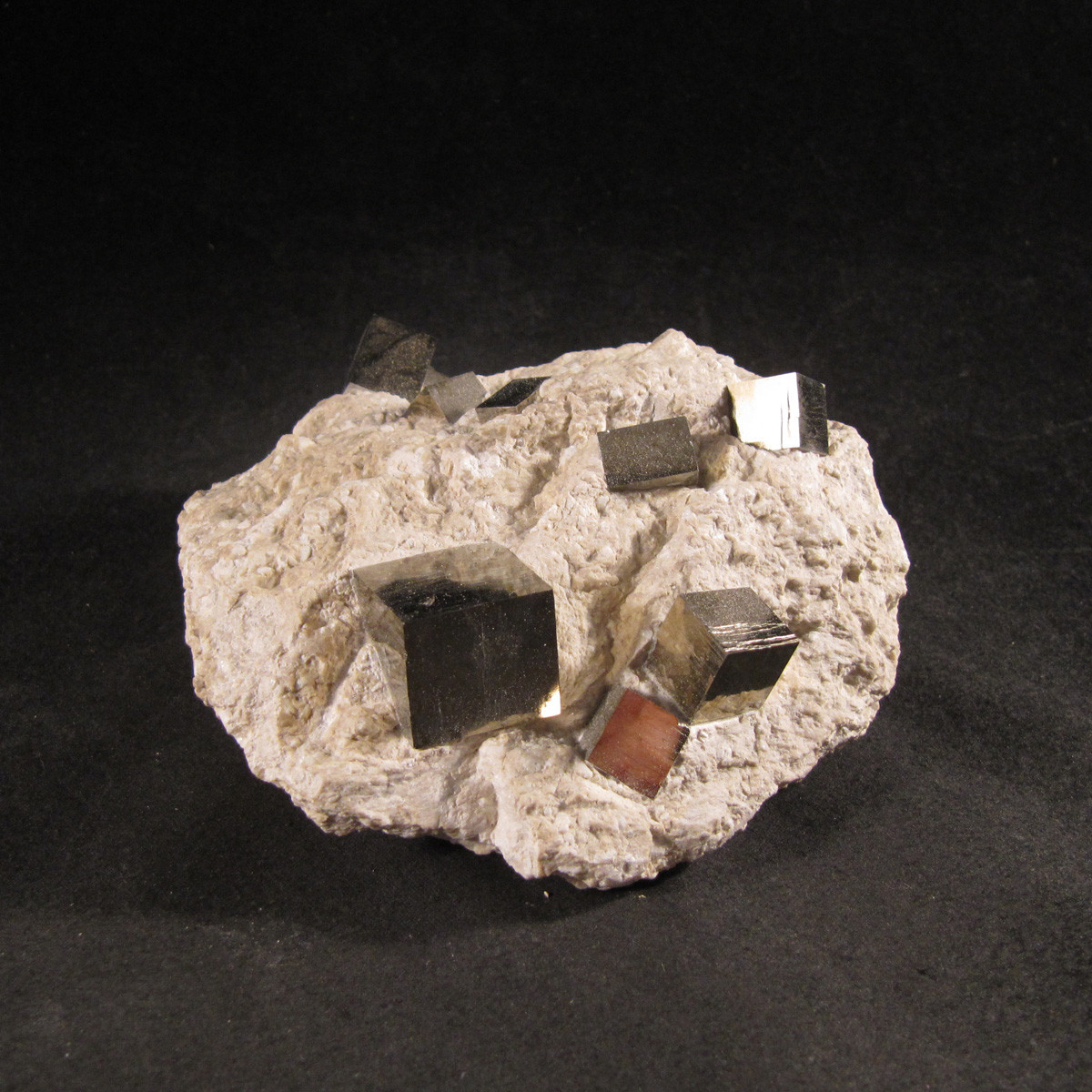 Natural Pyrite Cubes in Matrix - MPYR010 - Enter the Earth, Inc