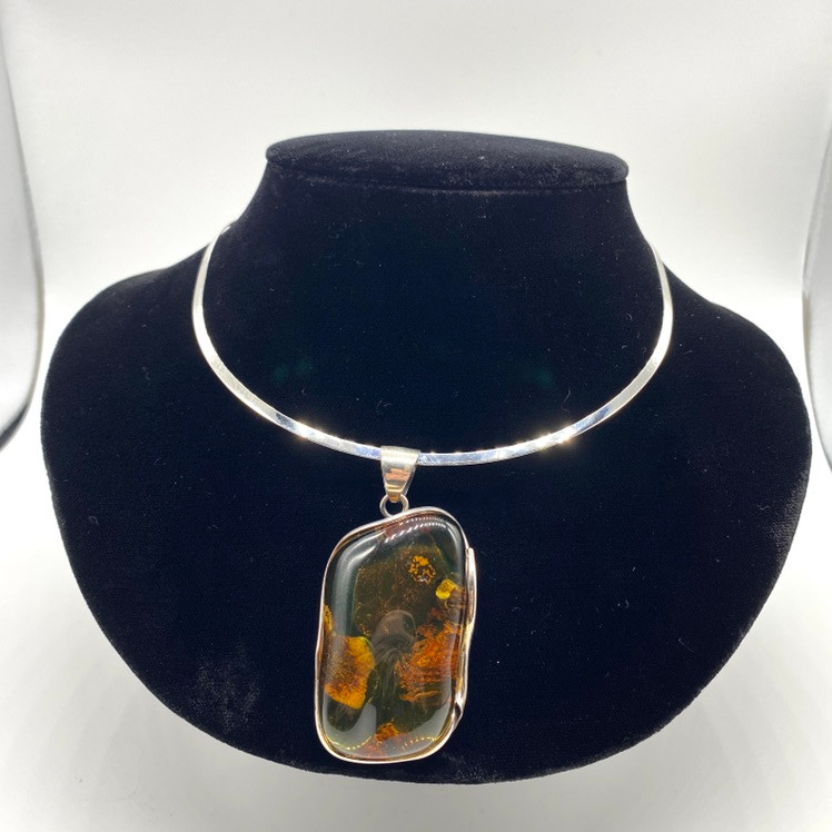 Bold Amber Pendant at Enter the Earth