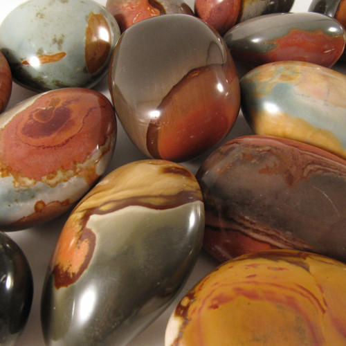 ECONOMY Polychrome Jasper Pebble, 1 (one) piece, Palm Stone, Medium - Madagascar STK004 ECONOMY Polychrome Jasper Pebble, 1 (one) piece, Palm Stone, Medium - Madagascar STK004