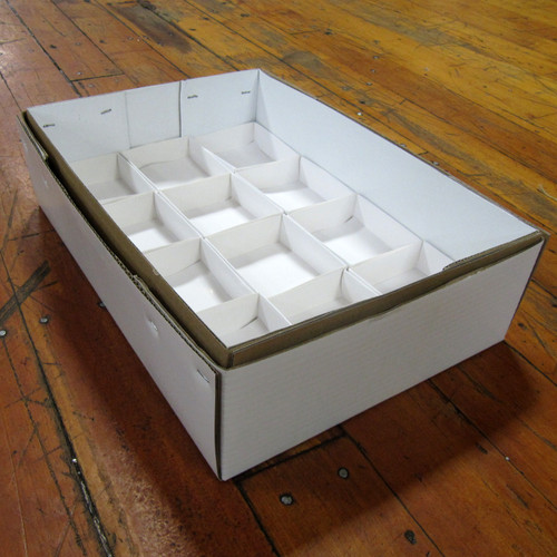 4" deep Mineral Specimen White Flats, set of 50 Tops & 50 Bottoms - Flat001 4" deep Mineral Specimen White Flats, set of 50 Tops & 50 Bottoms - Flat001