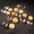 Citrine and Sand Dollar Pocket Rock Set MDPR007 Citrine and Sand Dollar Pocket Rock Set MDPR007