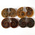 3 cm. Ammonite Pair 1 (One) pair - AAA