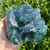 Emerald Green Cubic Fluorite UV's Blue FLU012 Emerald Green Cubic Fluorite UV's Blue FLU012