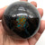 Black Tourmaline with Chrysocolla Sphere BT034