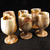 Banded Onyx Goblets, Set of 2