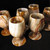 Banded Onyx Goblets, Set of 2