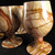 Banded Onyx Goblets, Set of 2