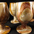 Banded Onyx Goblets, Set of 2