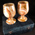Banded Onyx Goblets, Set of 2