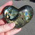 Madagascar Spectralite Labradorite Heart - MSPEC048