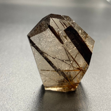 Rutilated Quartz with Epidote at Enter the Earth