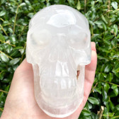 Ghostly White Girasol Crystal Skull MDSKU038