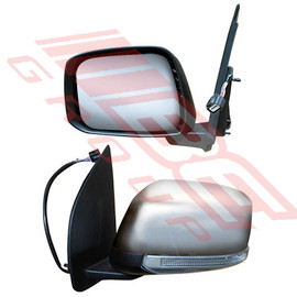 1645316-7 -DOOR MIRROR -L/H -ELECTRIC -W/LOWER/LED -CHROME -TO SUIT NISSAN NAVARA D40 2007-