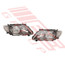 8179294-90PG -HEADLAMP SET -L&R -BLACK -TO SUIT TOYOTA COROLLA 2007 - ALTIS SEDAN