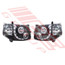 8194194-81PG -HEADLAMP SET -L&R -JDM BLACK -PROJECTOR -DRL LOOK -TO SUIT TOYOTA HIACE 2010 - F/LIFT