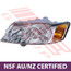 2817094-3CF - HEADLAMP - L/H - CHROME - W/AMB CNR LAMP - CERTIFIED NSF AU/NZ - TO SUIT HOLDEN COMMODORE VY 2002-  EXEC