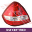 1601898-05CF - REAR LAMP - L/H - CLEAR PLASTIC (NO LINES) - CERTIFIED NSF TO SUIT NISSAN TIIDA - SC11 - 4DR JAP F/LIFT & ALL NZ