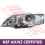 2817094-1CF - HEADLAMP - L/H-CHROME - W/CLR CNR LAMP - CERTIFIED NSF AU/NZ - TO SUIT HOLDEN COMMODORE VY 2002-  EXEC