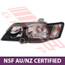 2817094-5CF-HEADLAMP-L/H-BLACK-W/CLEAR CORNER LAMP-CERTIFIED NSF AU/NZ-TO SUIT HOLDEN COMMODORE VY 2002-  S/SS/SV8