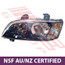 2818094-1CF-HEADLAMP-L/H-BLACK-MANUAL-CERTIFIED NSF AU/NZ-TO SUIT HOLDEN COMMODORE VE OMEGA SERIES 1 2006-