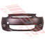 3725290-01CF-FRONT BUMPER-PRIMED BLACK-W/OUT FOG LAMP HOLE-CERTIFIED-TO SUIT-MITSUBISHI MIRAGE-A05A-5DR H/B-2014-