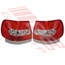 0018098-95PG -REAR LAMP -SET -L&R -RED/CLEAR -LED STYLE -TO SUIT AUDI A4 1995-