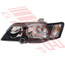 2817094-5PG -HEADLAMP -L/H -BLACK -W/CLEAR CORNER LAMP -TO SUIT HOLDEN COMMODORE VY 2002 - S/SS/SV8