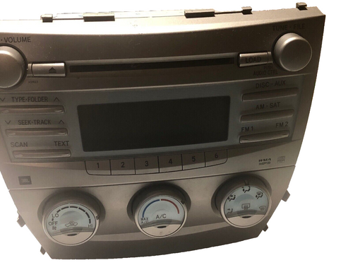 2007 08 09 2010 Toyota Camry JBL Radio 6 Disc Cd A51823 86120-06190 CQ-ES8660X