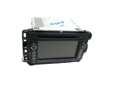 2011-2012 Gmc Acadia am fm stereo cd dvd radio receiver navigation 20939029 oem player black one year warranty one day shipping metal and plastic in a square design