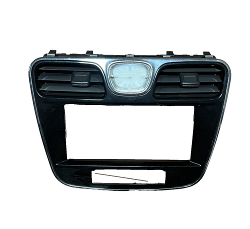 2011-2013 Chrysler 200 Center Dash Vents Clock Radio Bezel OEM 56046491AA