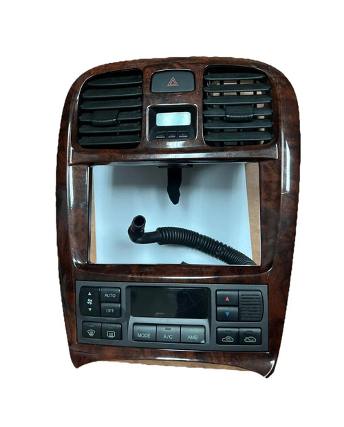 2002-2005 Ac Climate Control Hyundai Sonata Wood Grain Radio Bezel F5AA30224 OEM