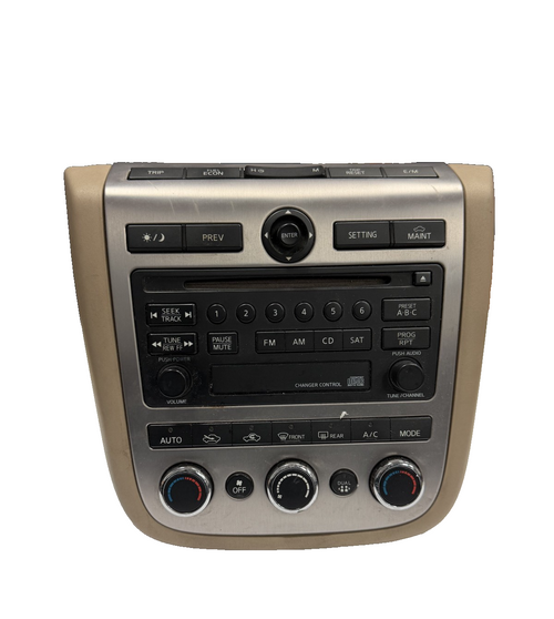 03-04 Nissan Murano AC Climate Temperature Control Radio CD Player 28185 CA000