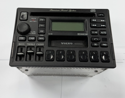 1993-2000 Volvo S90 AM FM Cassette Radio Tuner CD Tape Receiver 3533924-1