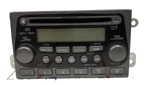 Radio Receiver AM FM Disc CD Player 39101SCVA120 M1 fits 03-06 Honda Element