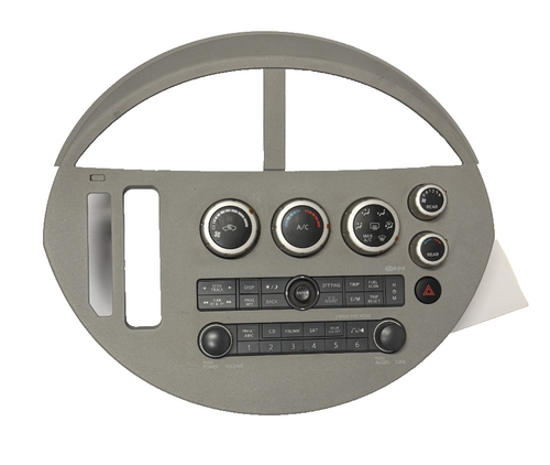 2004-2006 Nissan Quest Dash Center Climate CD SAT Radio Player Bezel Panel