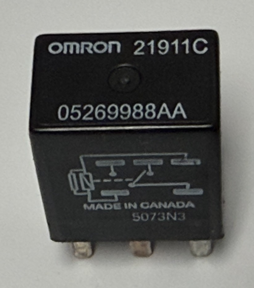 Omron 5 Pin Micro Relay 05269988AA Black fits 2006-2019 Dodge Charger