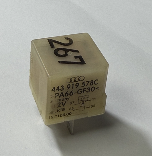Volkswagen Passat Audi A4 A6 S6 A8 AC Electro Clutch Relay 12V 443 919 578C