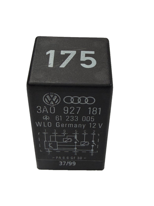 1999-2005 Volkswagen Jetta Accessory Power Relay 3A0 927 181, 61 233 005 Black