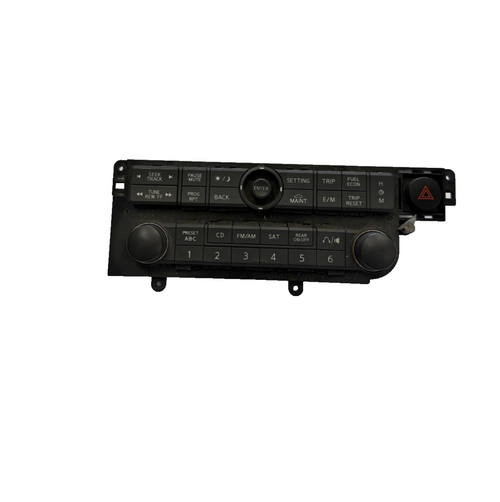 Audio Equipment Radio Control Panel Black fits 2004 2005 2006 Nissan Quest