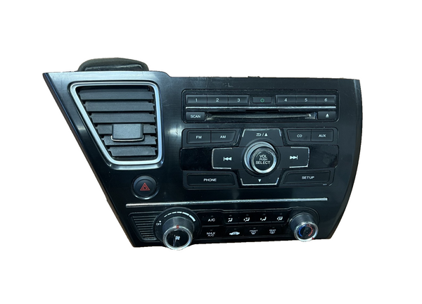 2013-2015 Honda Civic CD MP3 AM FM Radio Player with Vent OEM 39100-TR3-A314-M1