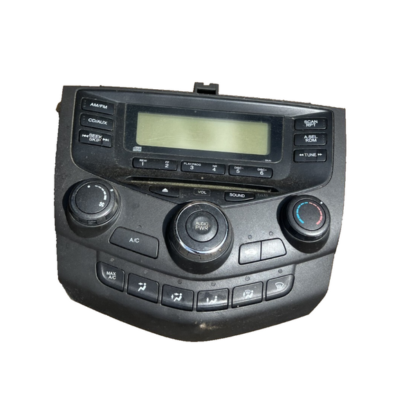 03 04 05 06 Honda Accord Radio Stereo CD Player Climate Control Panel OEM 03 04 05 06 Honda Accord Radio Stereo CD Player Climate Control Panel OEM