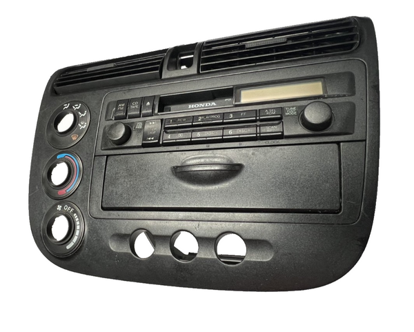 Radio Bezel Trim Climate Control Panel with Vents fits 2001-2005 Honda Civic